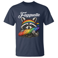 Faguette LGBTQ T Shirt Funny Pride Raccoon Rainbow