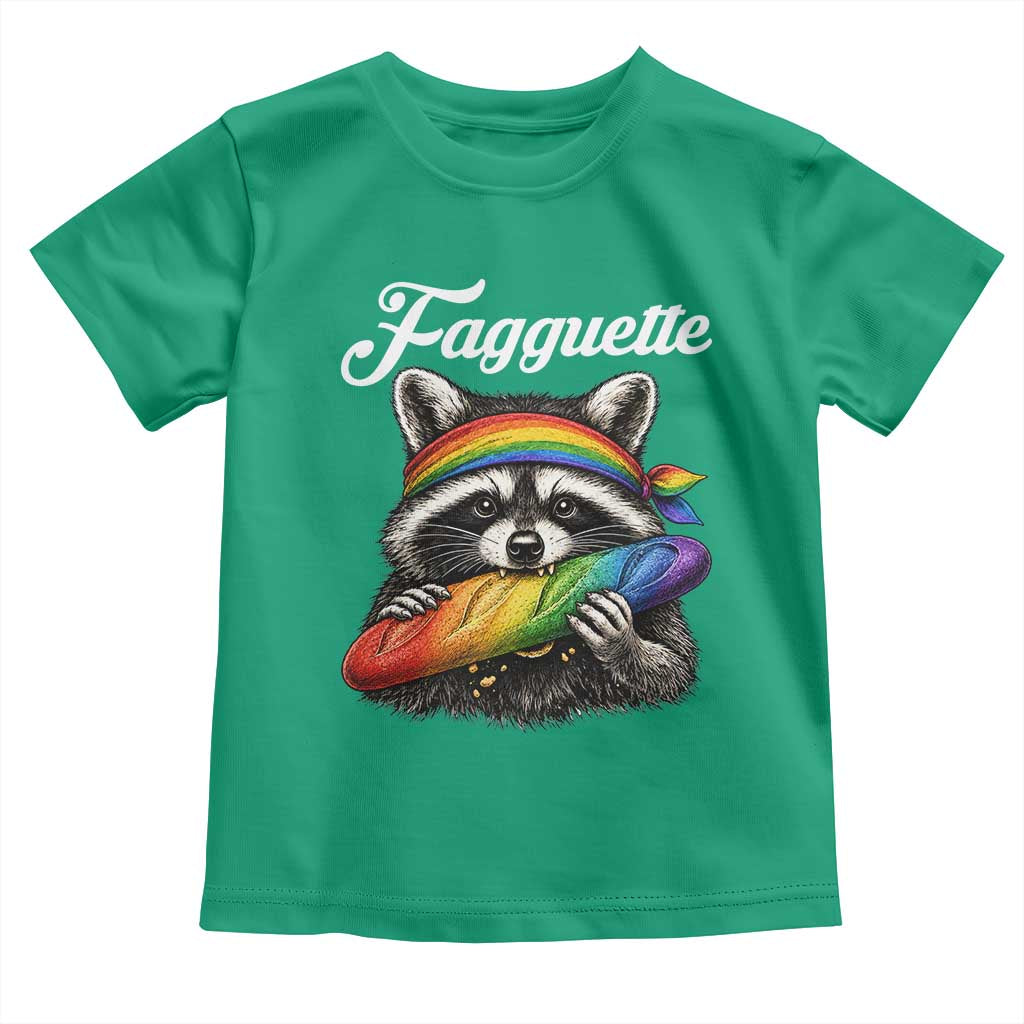 Faguette LGBTQ Toddler T Shirt Funny Pride Raccoon Rainbow
