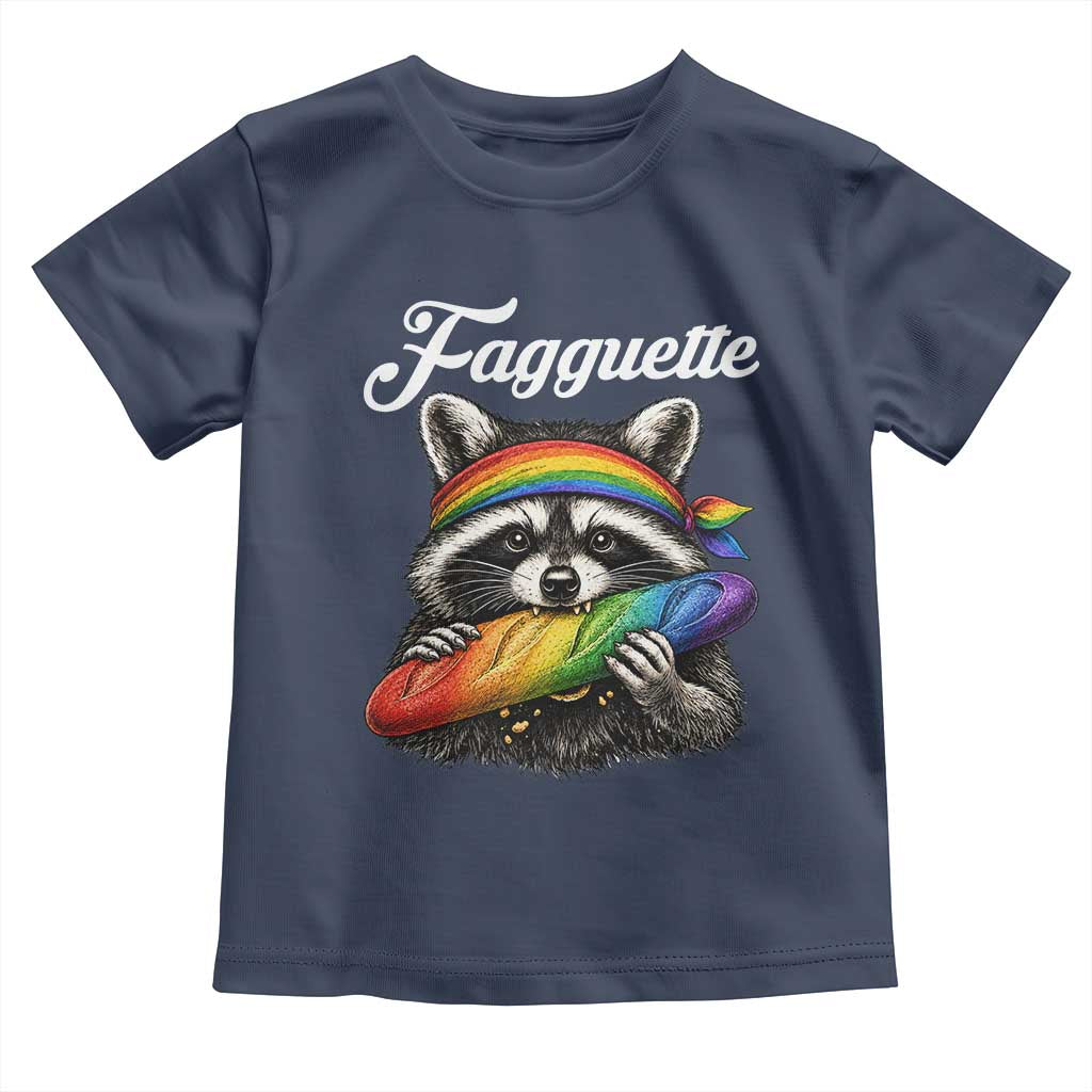 Faguette LGBTQ Toddler T Shirt Funny Pride Raccoon Rainbow