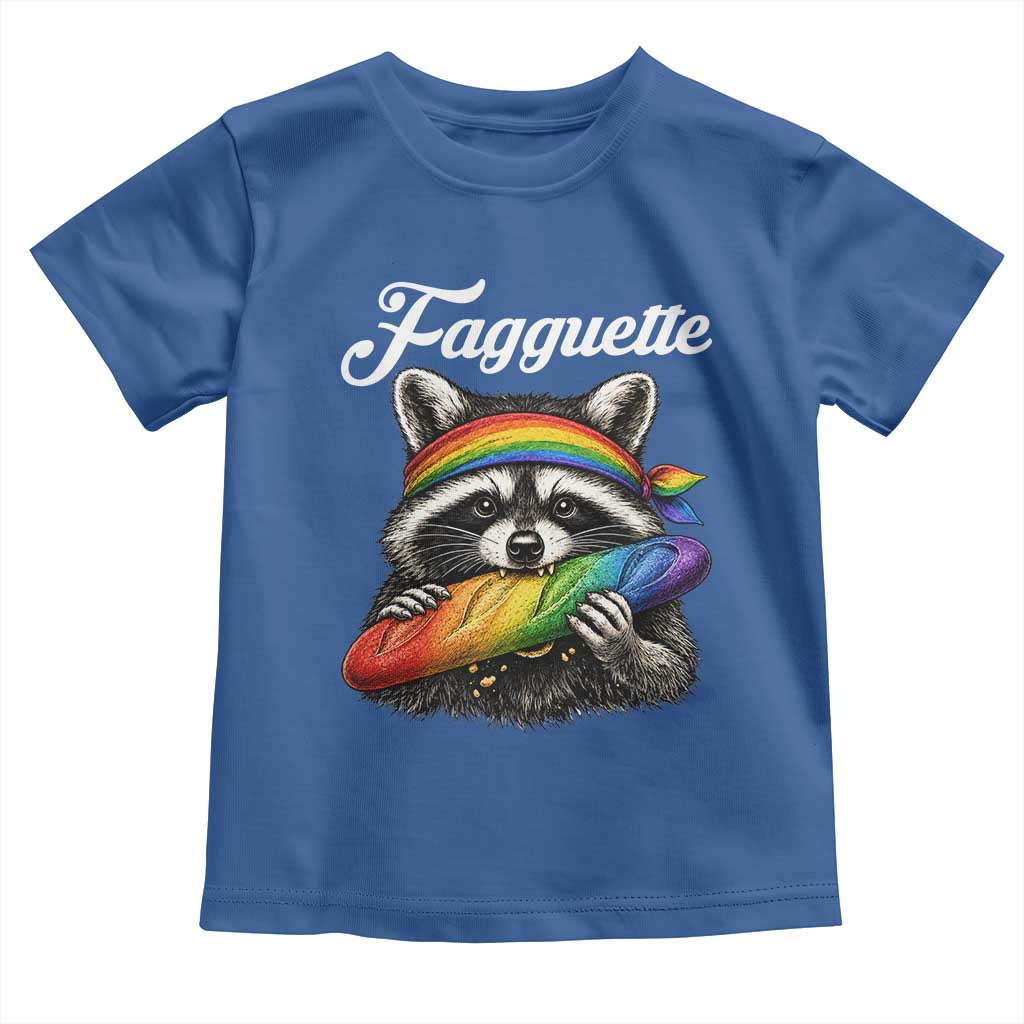 Faguette LGBTQ Toddler T Shirt Funny Pride Raccoon Rainbow