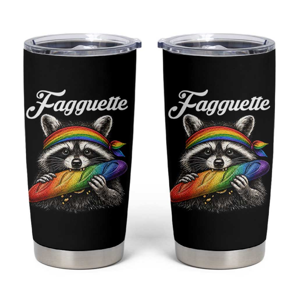 Faguette LGBTQ Tumbler Cup Funny Pride Raccoon Rainbow