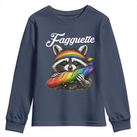 Faguette LGBTQ Youth Sweatshirt Funny Pride Raccoon Rainbow