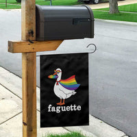 Faguette LGBTQ Garden Flag Funny Pride Goose Rainbow