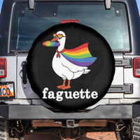 Faguette LGBTQ Spare Tire Cover Funny Pride Goose Rainbow