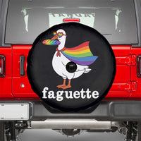 Faguette LGBTQ Spare Tire Cover Funny Pride Goose Rainbow