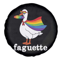 Faguette LGBTQ Spare Tire Cover Funny Pride Goose Rainbow