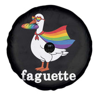 Faguette LGBTQ Spare Tire Cover Funny Pride Goose Rainbow