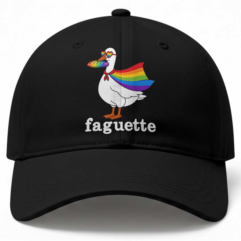 Faguette LGBTQ Baseball Cap Funny Pride Goose Rainbow