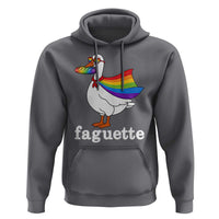 Faguette LGBTQ Hoodie Funny Pride Goose Rainbow