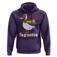 Faguette LGBTQ Hoodie Funny Pride Goose Rainbow