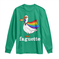 Faguette LGBTQ Long Sleeve Shirt Funny Pride Goose Rainbow