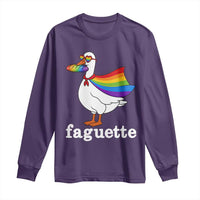 Faguette LGBTQ Long Sleeve Shirt Funny Pride Goose Rainbow