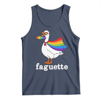 Faguette LGBTQ Tank Top Funny Pride Goose Rainbow