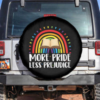 More Pride Less Prejudice Spare Tire Cover LGBTQ Pride Month Book Lover