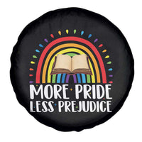 More Pride Less Prejudice Spare Tire Cover LGBTQ Pride Month Book Lover