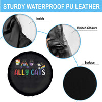 Rainbow Pride Ally Cats Spare Tire Cover LGBTQ Inclusion Cat Lover Gift