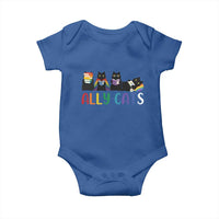 Rainbow Pride Ally Cats Baby Onesie LGBTQ Inclusion Cat Lover Gift
