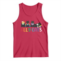 Rainbow Pride Ally Cats Tank Top LGBTQ Inclusion Cat Lover Gift