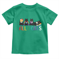 Rainbow Pride Ally Cats Toddler T Shirt LGBTQ Inclusion Cat Lover Gift