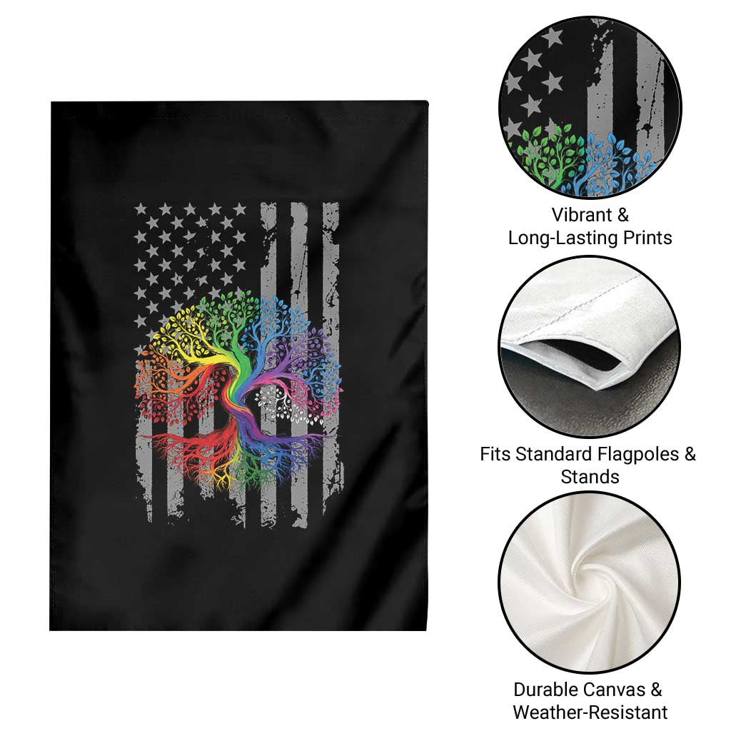 Tree of Life Rainbow LGBTQ Pride Garden Flag American Flag Gift