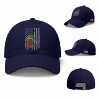 Tree of Life Rainbow LGBTQ Pride Baseball Cap American Flag Gift