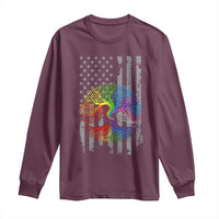 Tree of Life Rainbow LGBTQ Pride Long Sleeve Shirt American Flag Gift