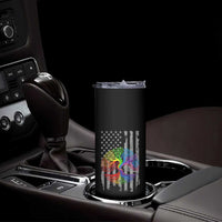 Tree of Life Rainbow LGBTQ Pride Skinny Tumbler American Flag Gift