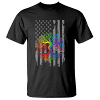 Tree of Life Rainbow LGBTQ Pride T Shirt American Flag Gift