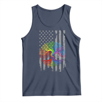 Tree of Life Rainbow LGBTQ Pride Tank Top American Flag Gift