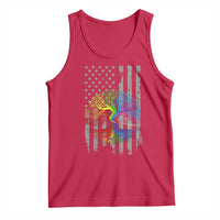 Tree of Life Rainbow LGBTQ Pride Tank Top American Flag Gift