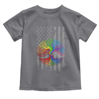 Tree of Life Rainbow LGBTQ Pride Toddler T Shirt American Flag Gift