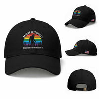 Retro Rainbow Bigfoot Baseball Cap Believe In Yourself Even When Others Don't