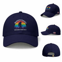 Retro Rainbow Bigfoot Baseball Cap Believe In Yourself Even When Others Don't