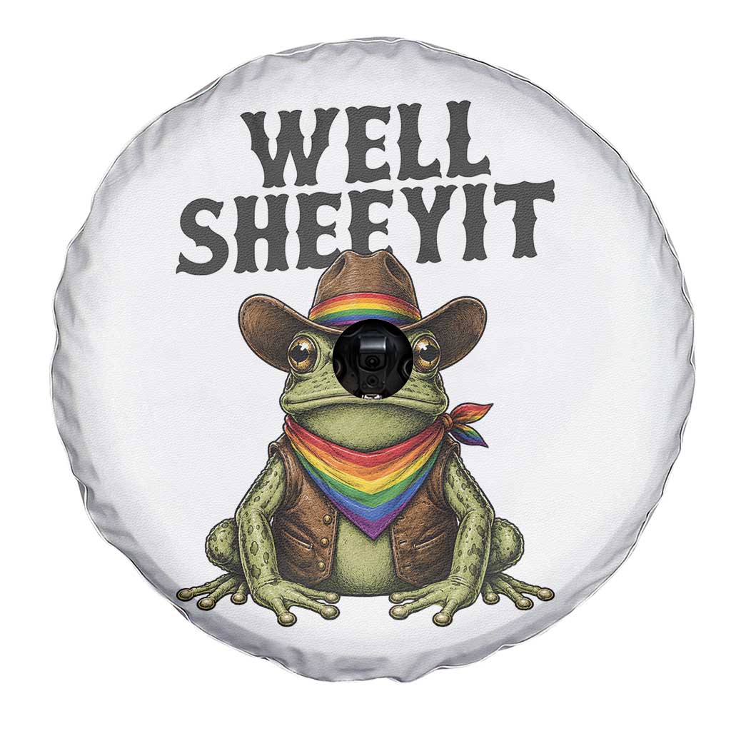 Pride Frog LGBT Rainbow Spare Tire Cover Well Sheeyit Country Western
