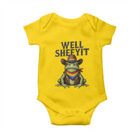 Pride Frog LGBT Rainbow Baby Onesie Well Sheeyit Country Western