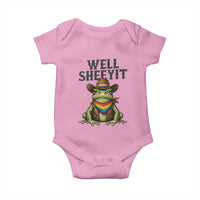 Pride Frog LGBT Rainbow Baby Onesie Well Sheeyit Country Western