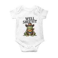 Pride Frog LGBT Rainbow Baby Onesie Well Sheeyit Country Western