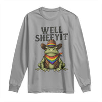 Pride Frog LGBT Rainbow Long Sleeve Shirt Well Sheeyit Country Western