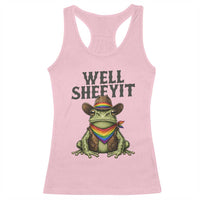 Pride Frog LGBT Rainbow Racerback Tank Top Well Sheeyit Country Western