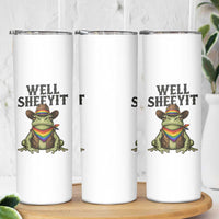 Pride Frog LGBT Rainbow Skinny Tumbler Well Sheeyit Country Western