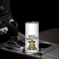 Pride Frog LGBT Rainbow Skinny Tumbler Well Sheeyit Country Western