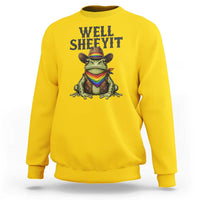 Pride Frog LGBT Rainbow Sweatshirt Well Sheeyit Country Western