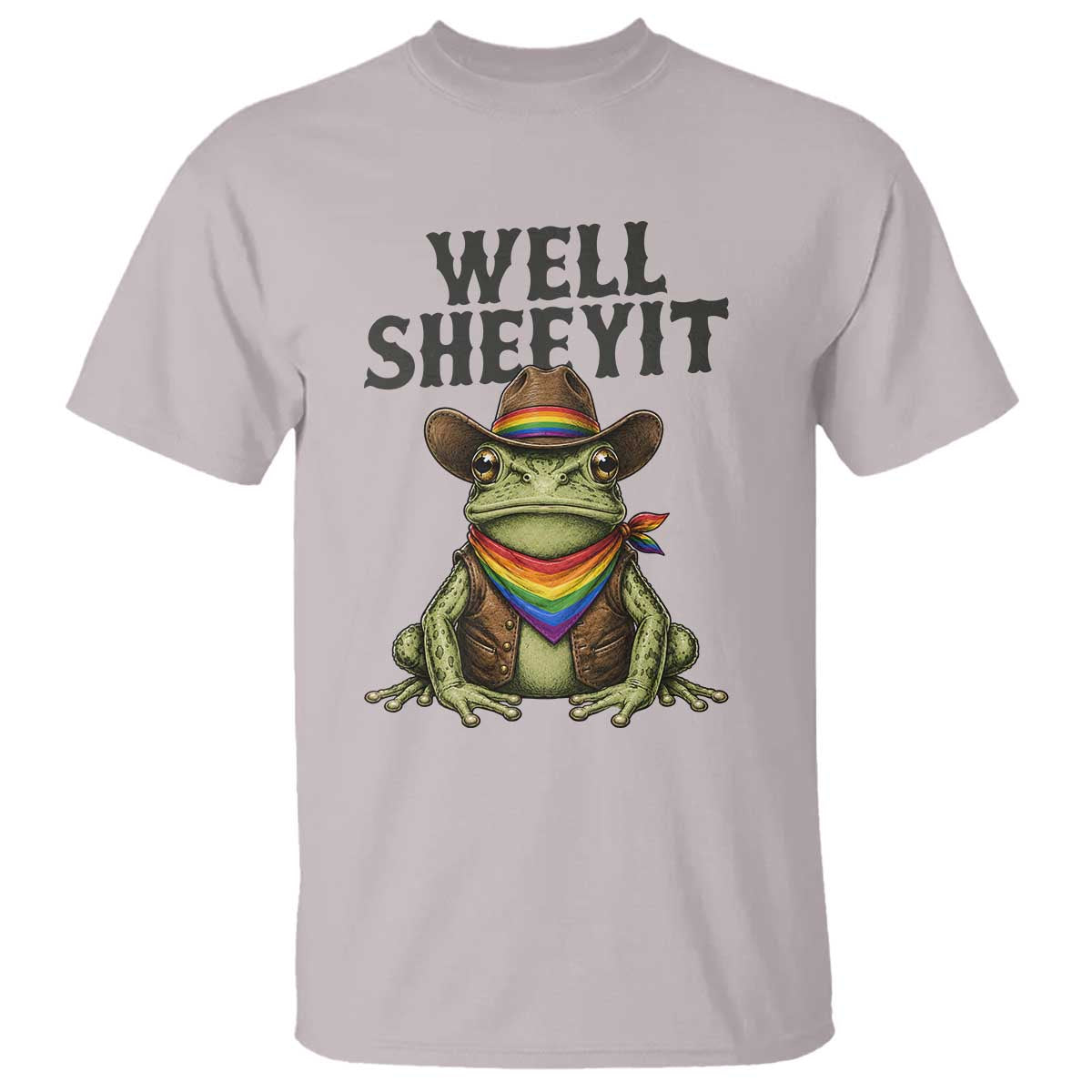 Pride Frog LGBT Rainbow T Shirt Well Sheeyit Country Western
