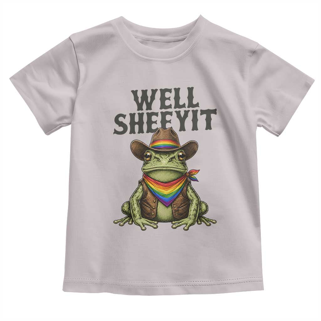 Pride Frog LGBT Rainbow Toddler T Shirt Well Sheeyit Country Western