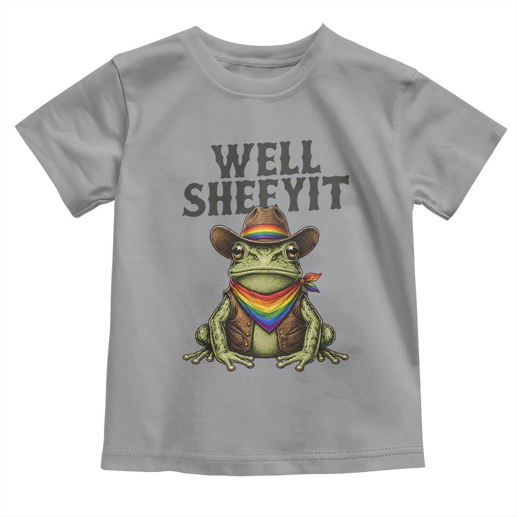 Pride Frog LGBT Rainbow Toddler T Shirt Well Sheeyit Country Western
