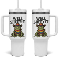 Pride Frog LGBT Rainbow Tumbler With Handle Well Sheeyit Country Western