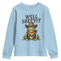 Pride Frog LGBT Rainbow Youth Sweatshirt Well Sheeyit Country Western