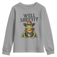 Pride Frog LGBT Rainbow Youth Sweatshirt Well Sheeyit Country Western