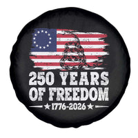 250 Years Of Freedom Spare Tire Cover Gadsden Flag American Patriot US