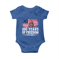 250 Years Of Freedom Baby Onesie Gadsden Flag American Patriot US